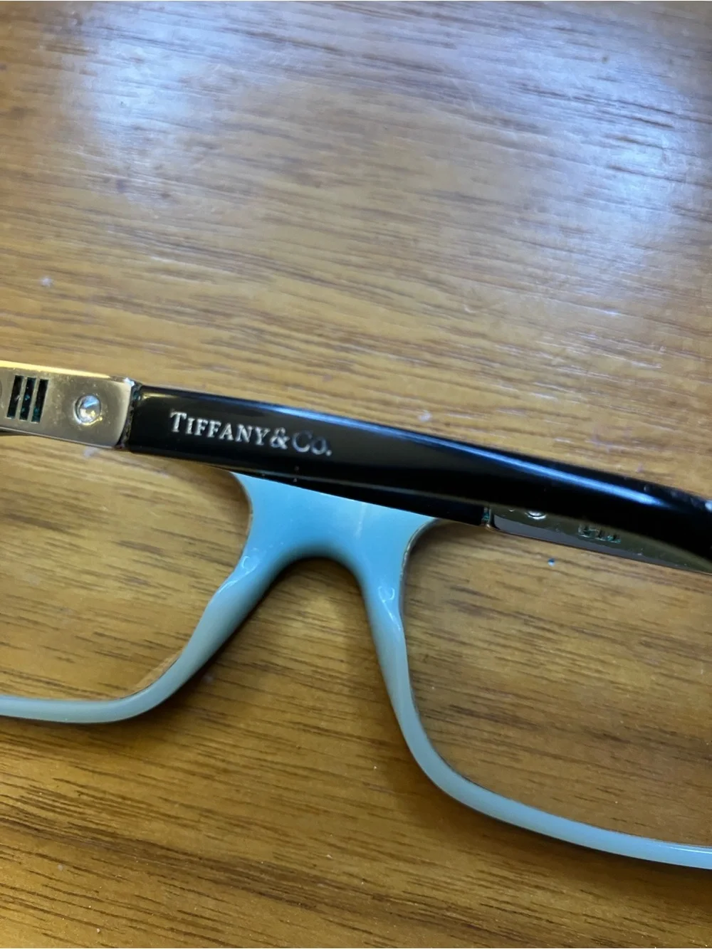 TIFFANY & CO Reading Glass Frames 2103B 8055 Black On Tiffany Blue
